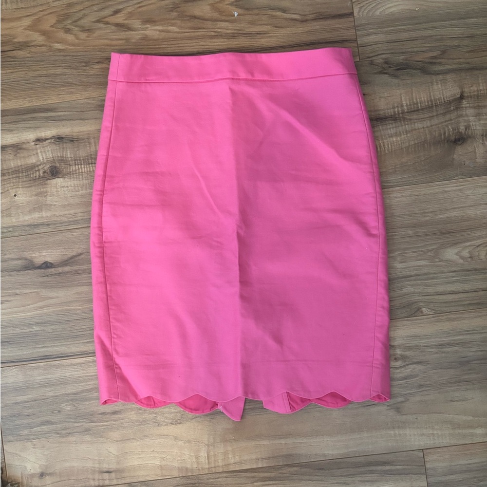 J. Crew Vibrant Pink Pencil Skirt